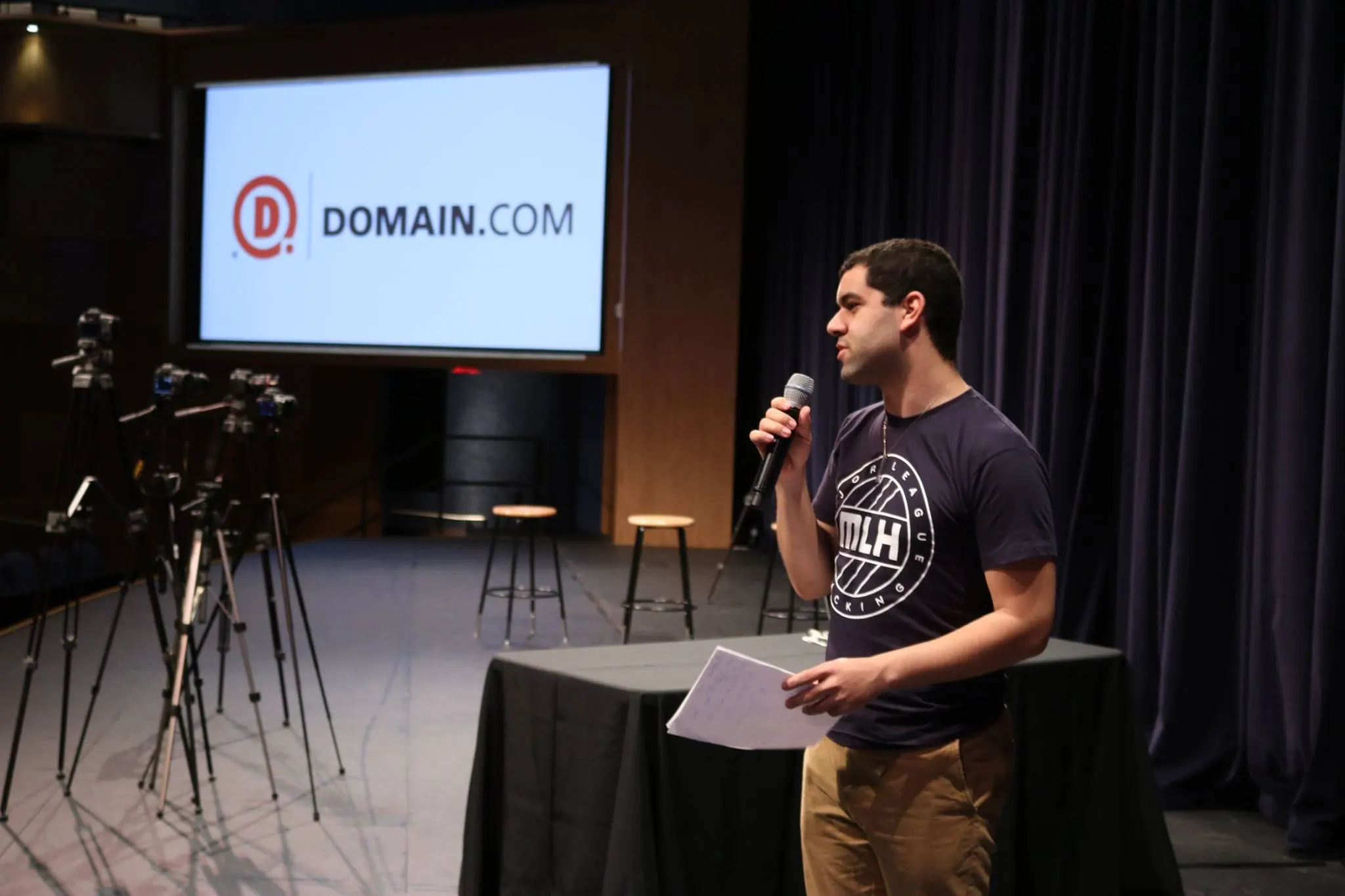 David Awad giving a lecture